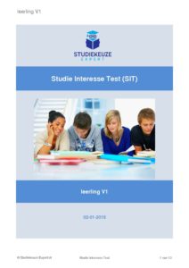 Studie Interessetest voorbeeld pdf